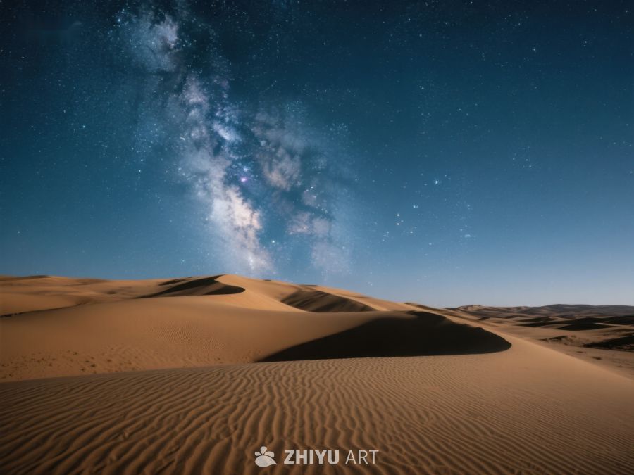 星空下的沙漠沙丘 201