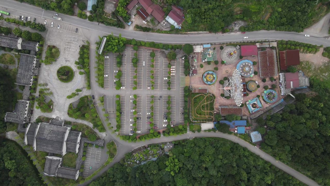 游乐园 儿童乐园 游乐场 航拍