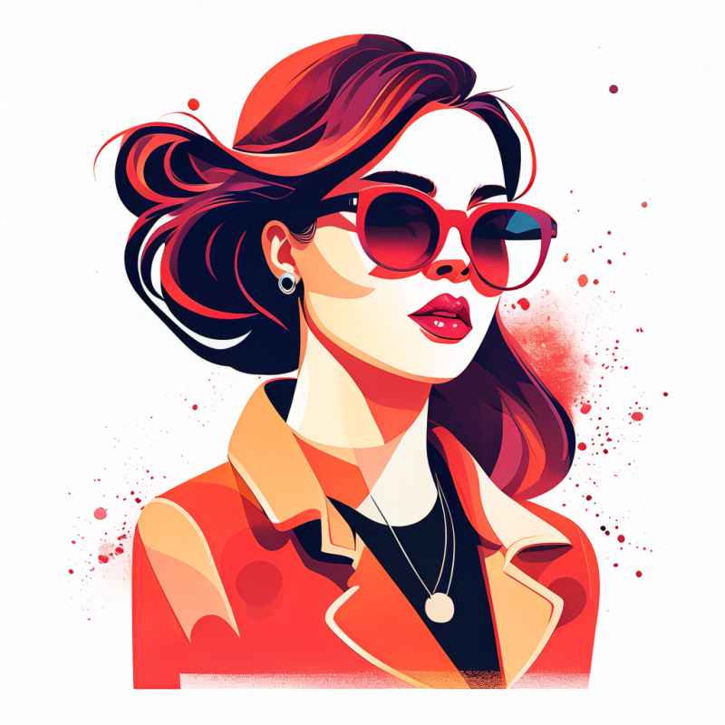 时尚插画美女 7