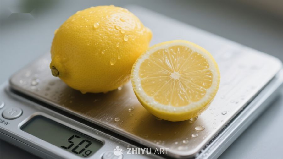 柠檬称重：新鲜水果的重量测量
