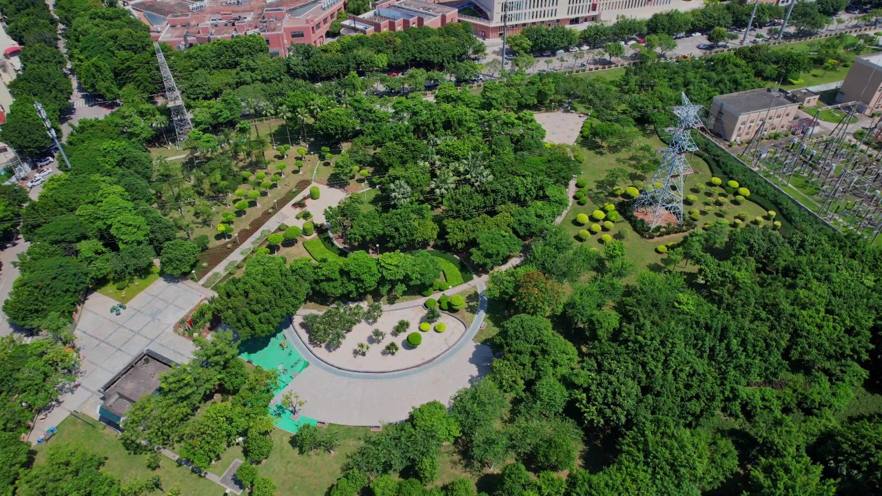 航拍厦门洪厝公园景观 2