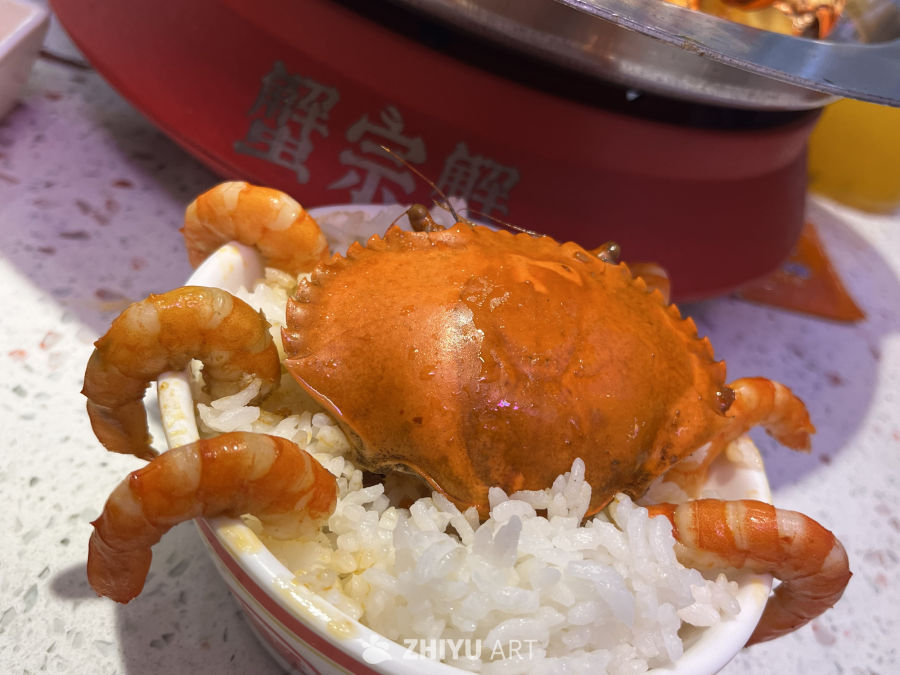 蟹肉盖浇饭