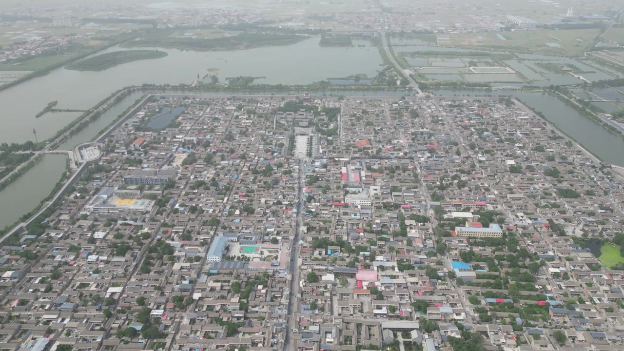 河北邯郸广府古城5A景区航拍