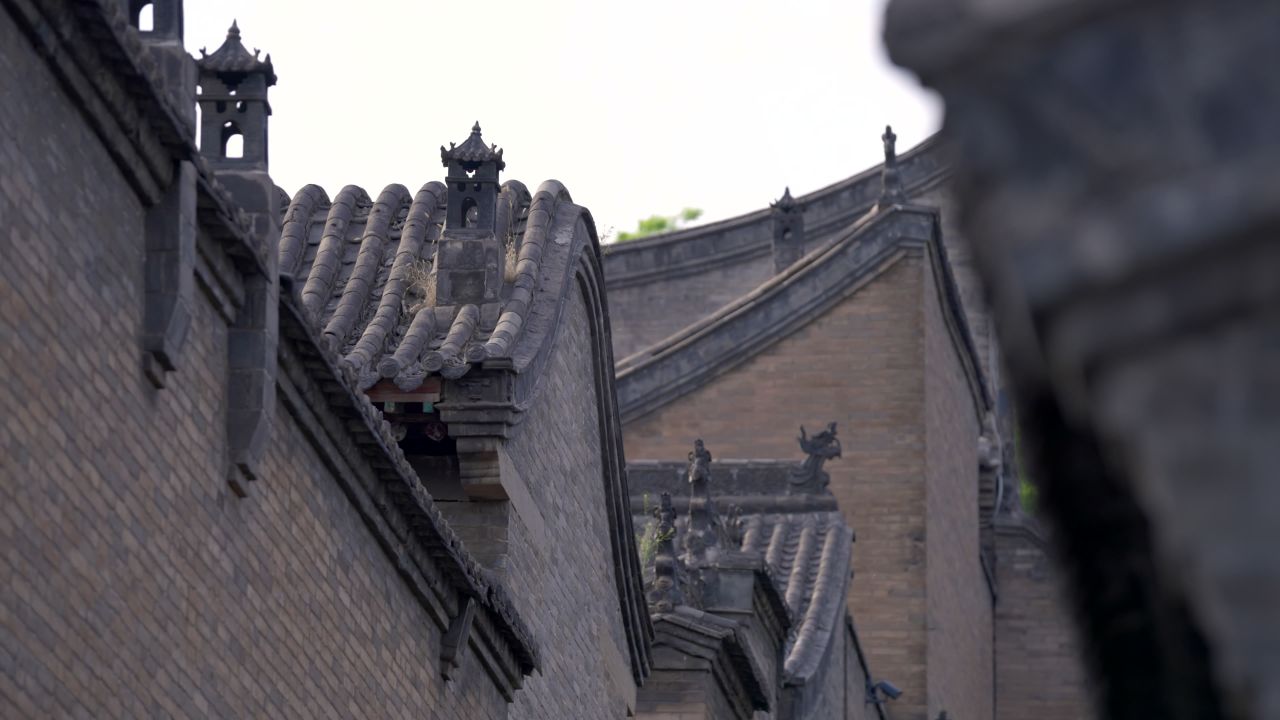 山西晋中灵石县王家大院建筑风光