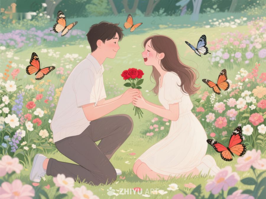 花园中浪漫求婚 349