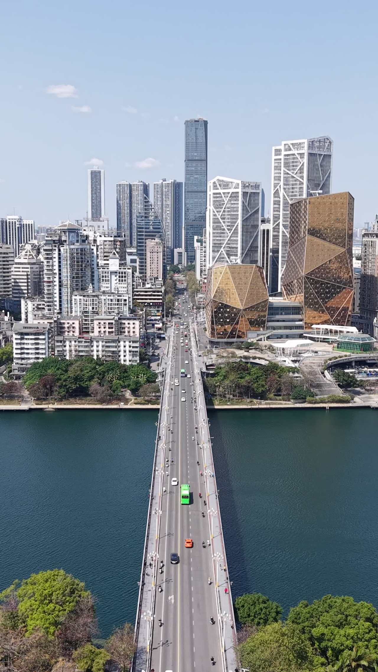 都市繁华与自然的交汇