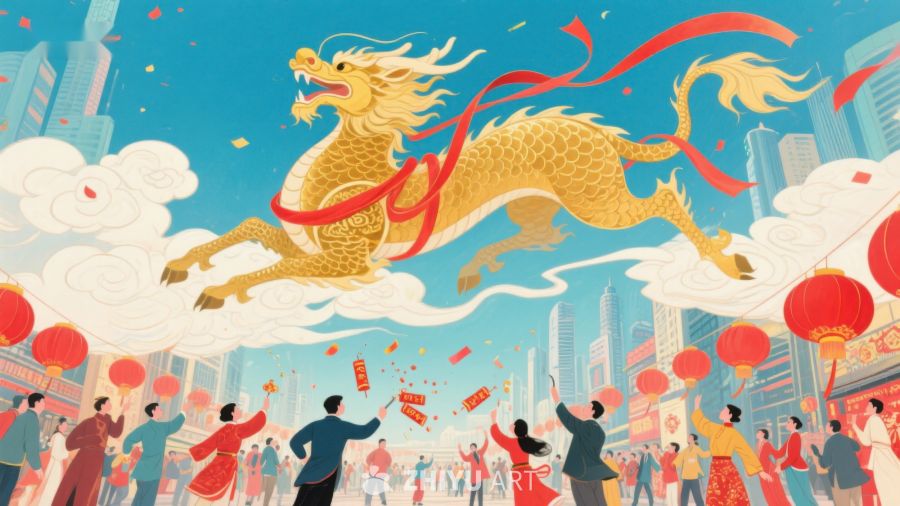 龙舞云端，欢庆节日 69