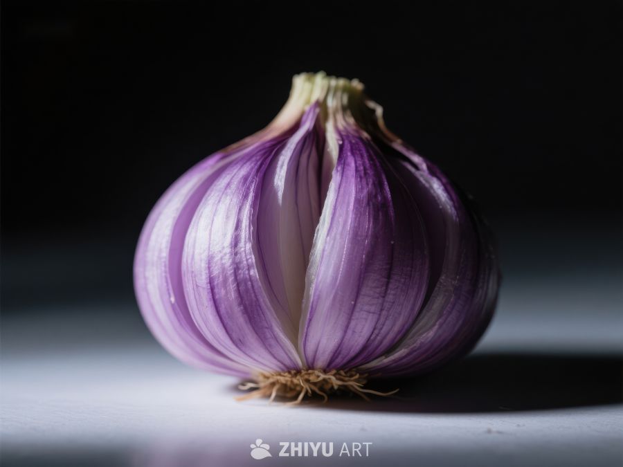 紫色洋葱的特写 743