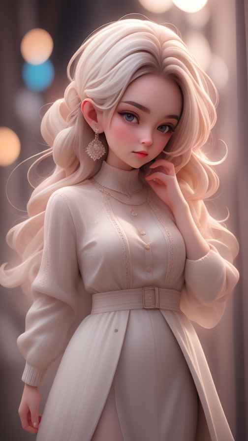 粉色女孩治愈系