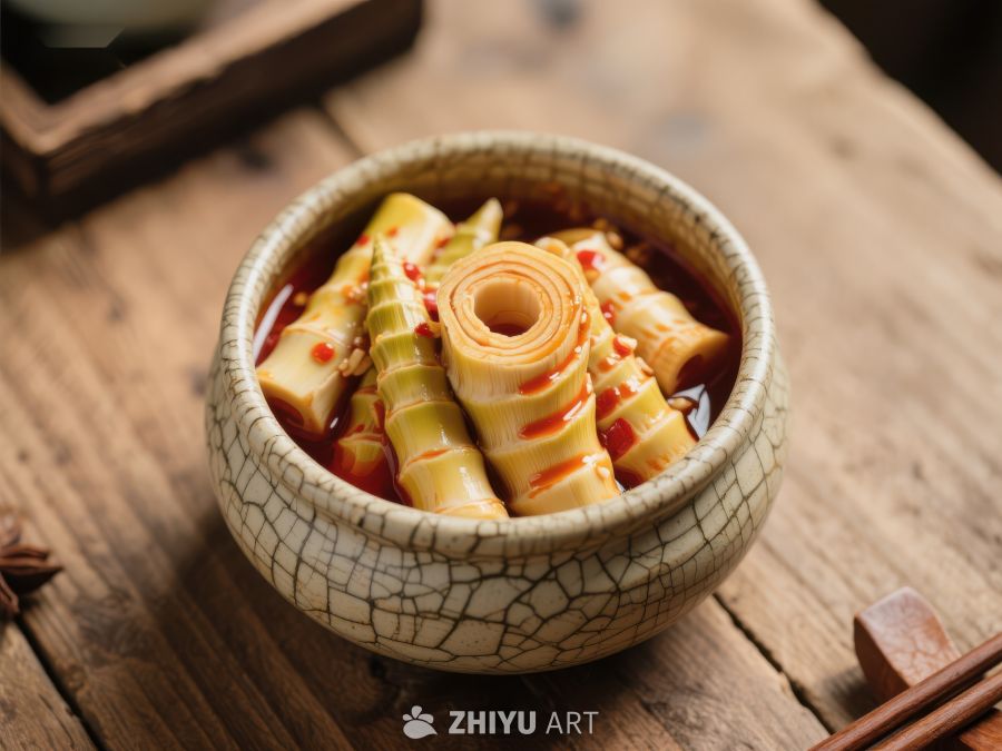 竹笋泡菜，传统风味美食 1827