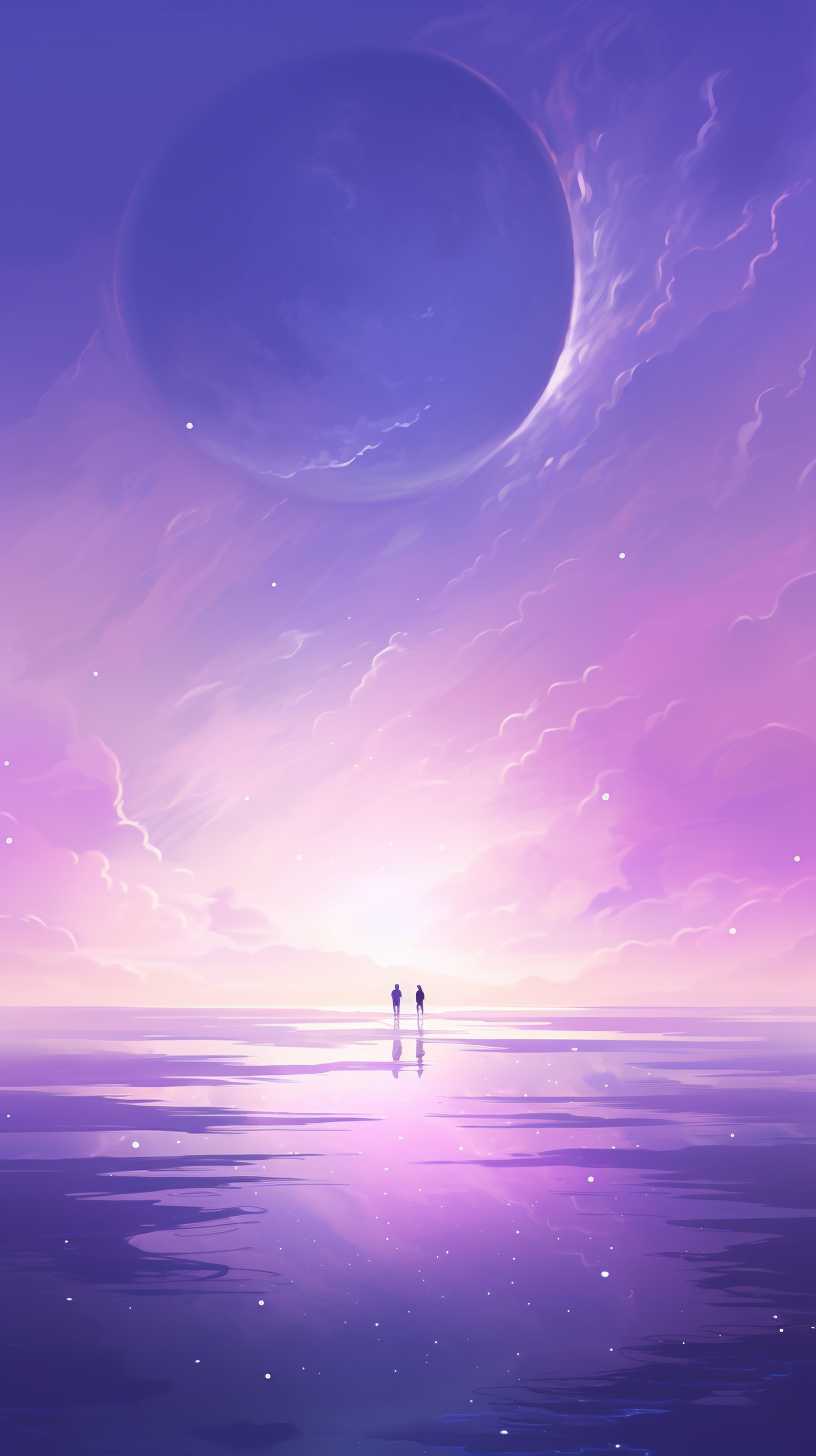 紫色唯美背景
