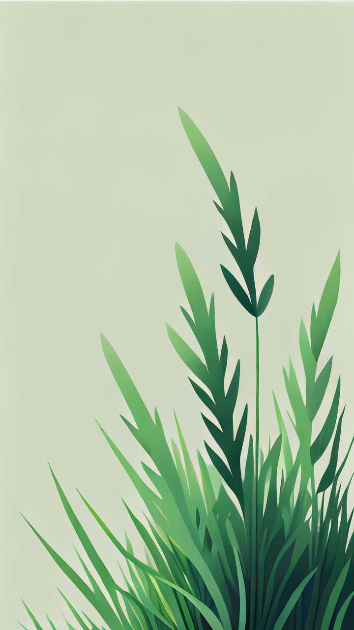 绿色小草清新