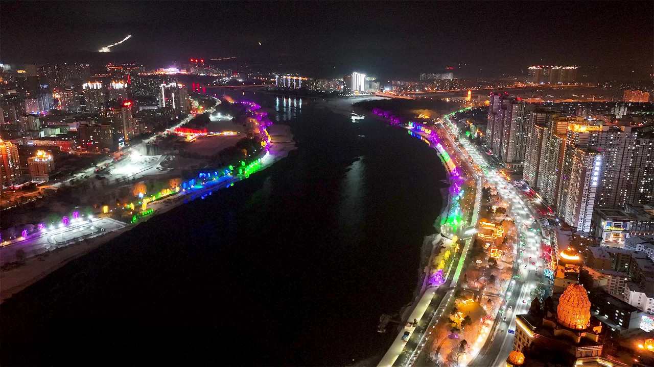 松花江夜景