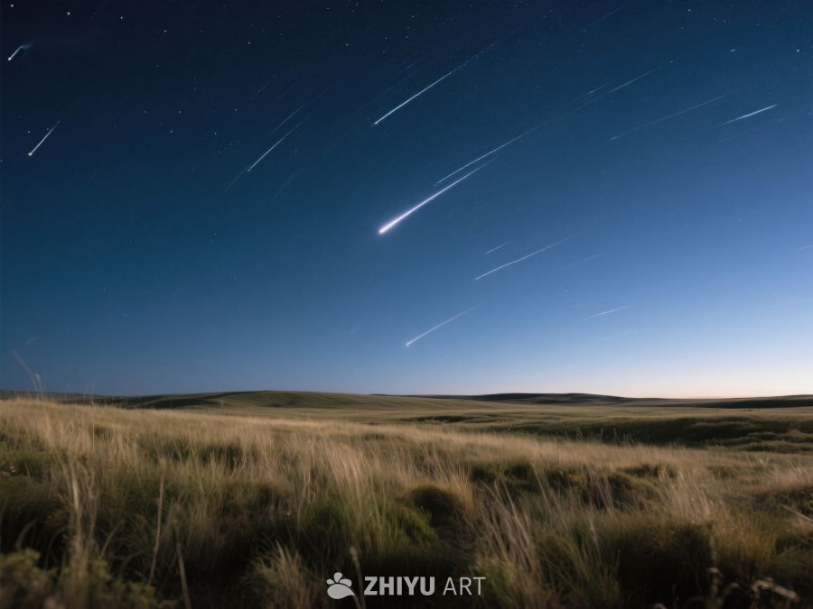夜空下的草原星轨 265