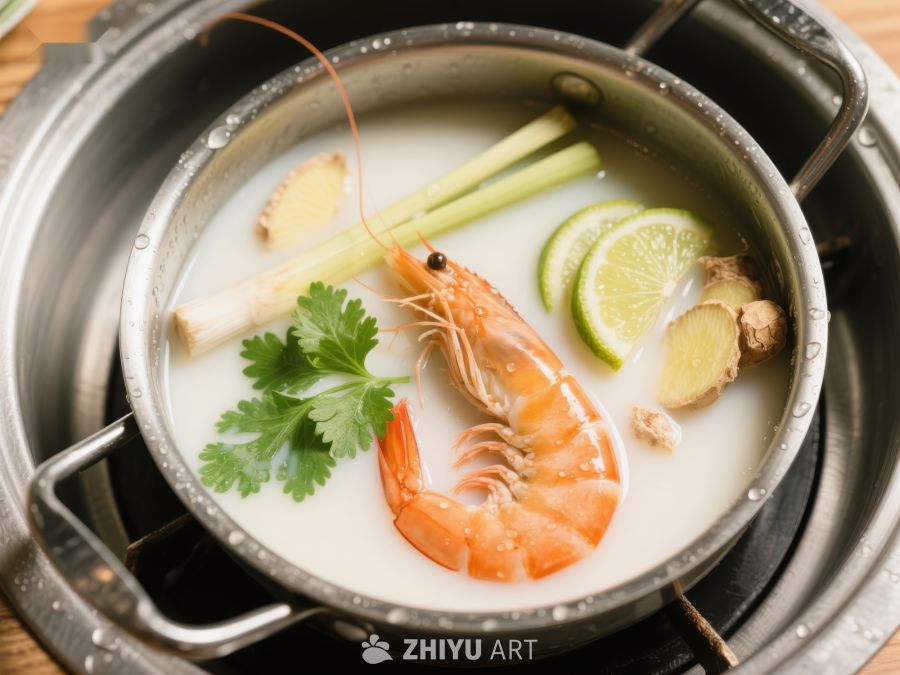 泰式椰奶虾汤，清新美味 693