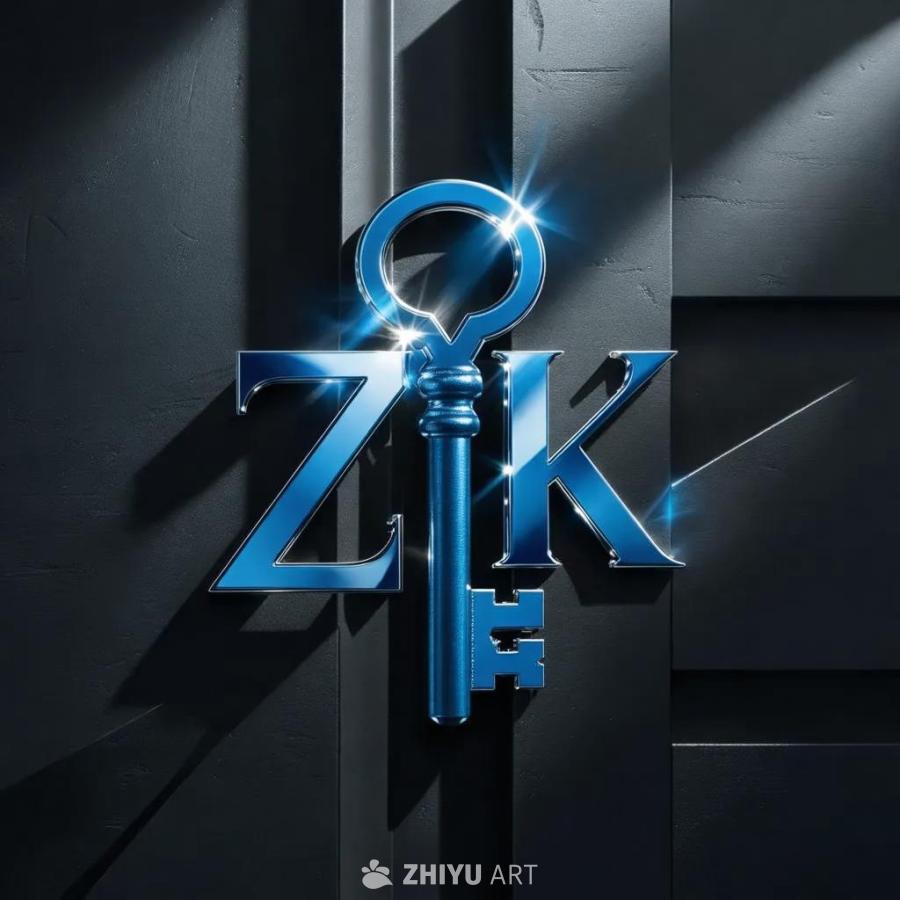 深蓝色调的logo，背景为哑光黑色。画面中，音符形