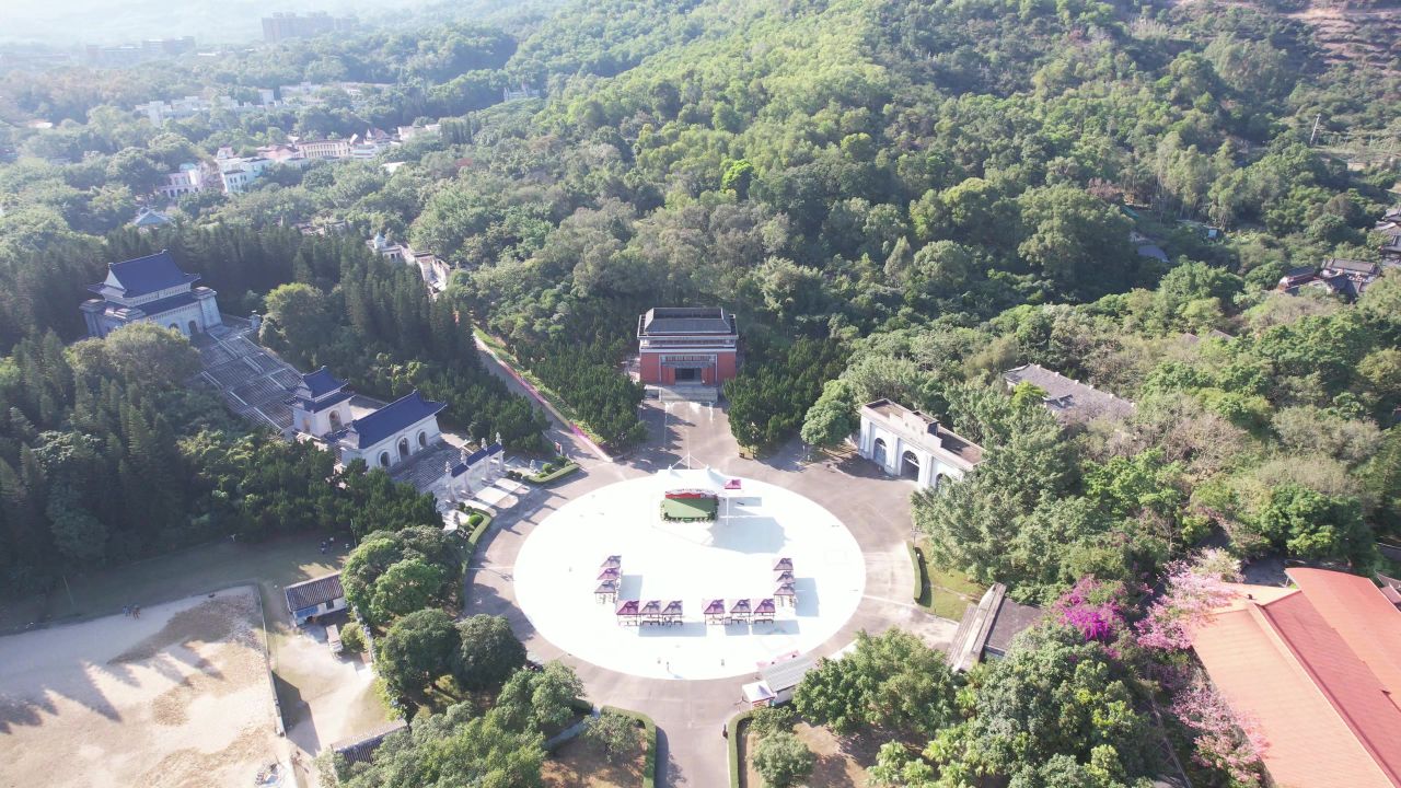 广东中山影视城5A景区航拍