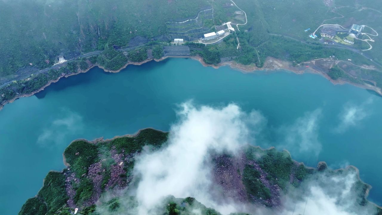  宝泉水库 自然风光 平流雾 宝泉度假区