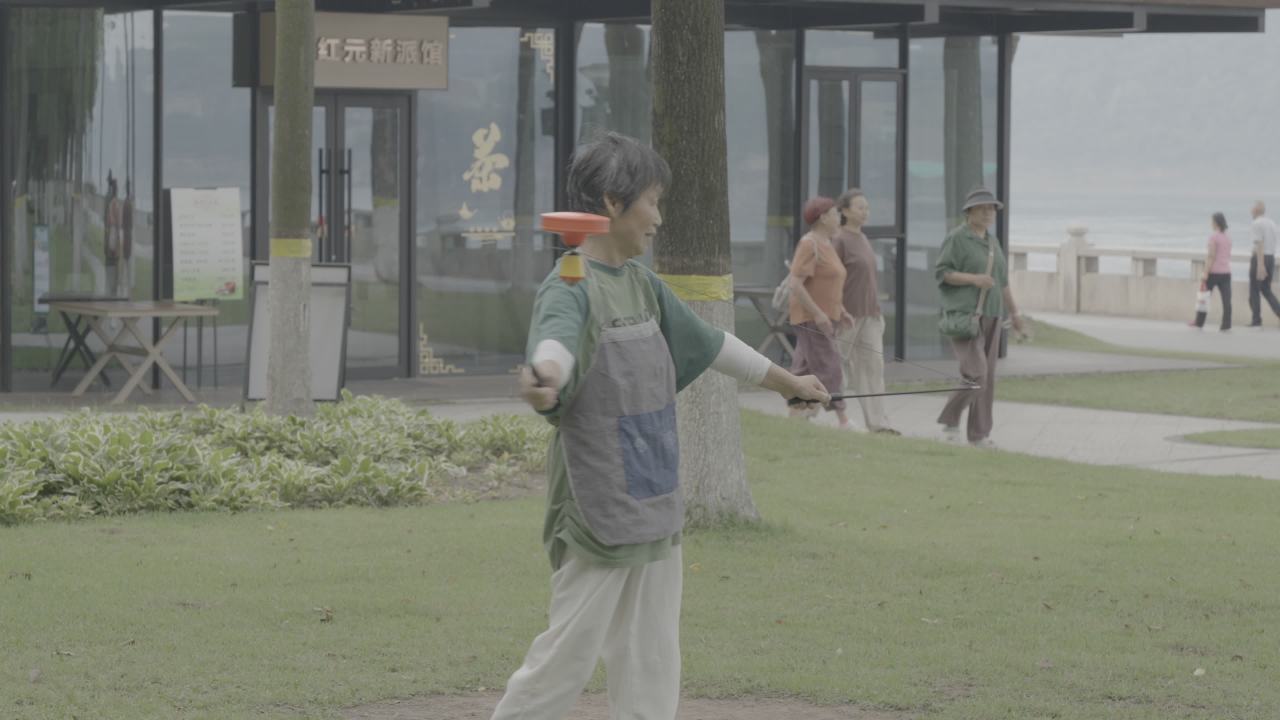 公园太极晨练