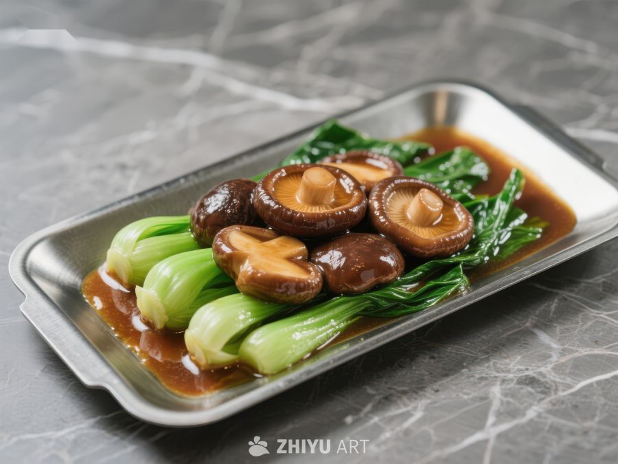 香菇油菜，酱汁浓郁 1012