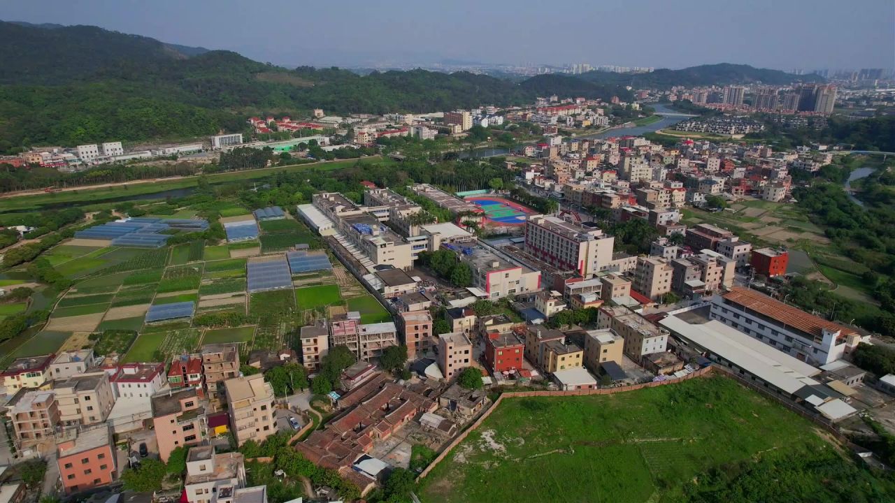 航拍福建厦门新农村景观 7
