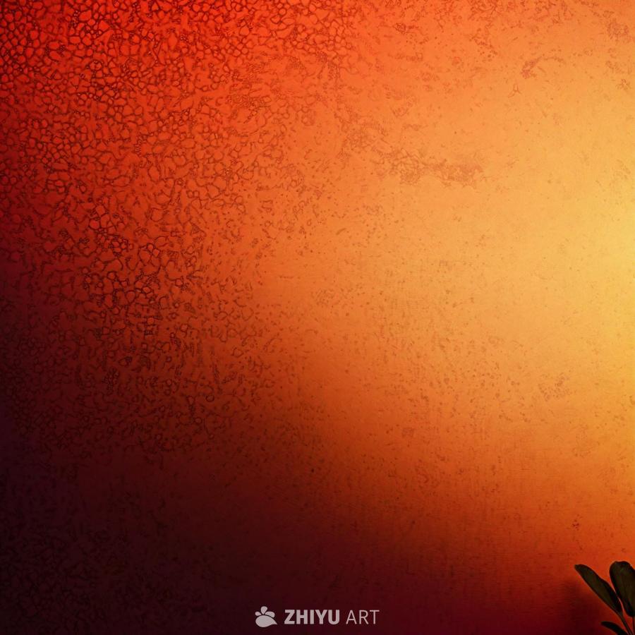 渐变壁纸的颜色方案以黄色和橙色为主，呈现出温暖的色