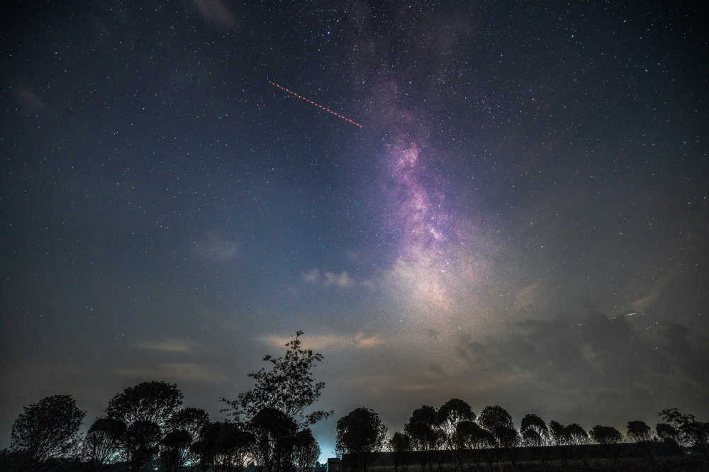 天蝎座银河夜景