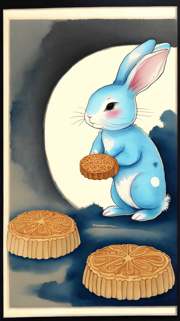 兔子吃月饼