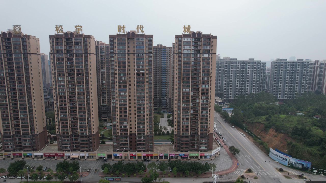 广西钦州城市风光城市建设航拍  