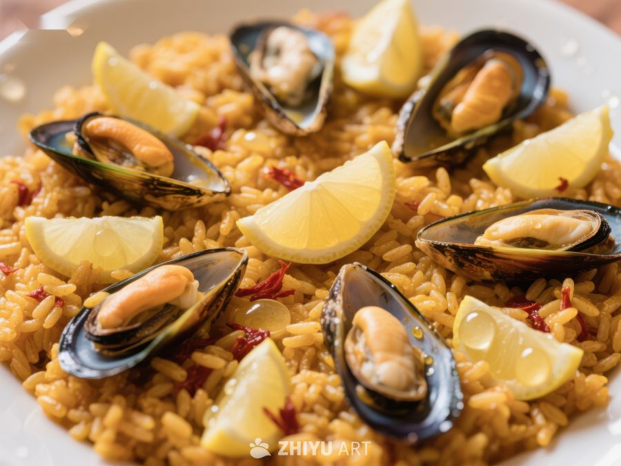 海鲜饭配青柠与贻贝 159