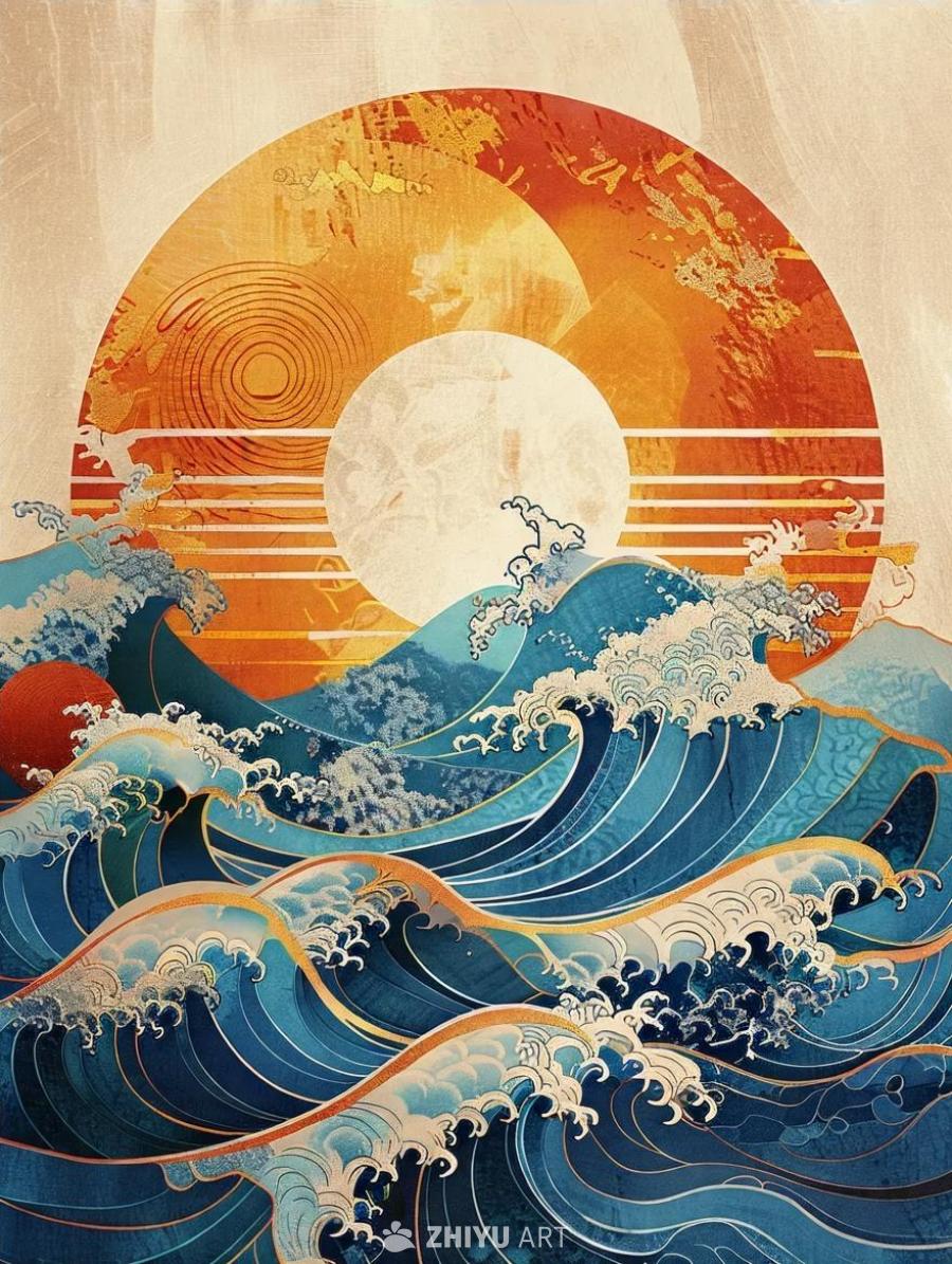 画面是一个充满活力和吸引力的图形设计，具有现代美学