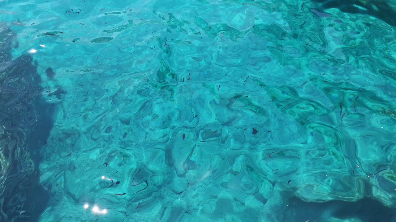 海洋蓝色深绿松石