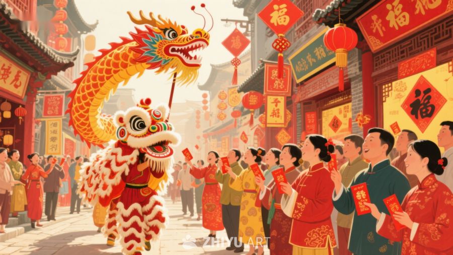 新春佳节舞龙舞狮庆团圆 133