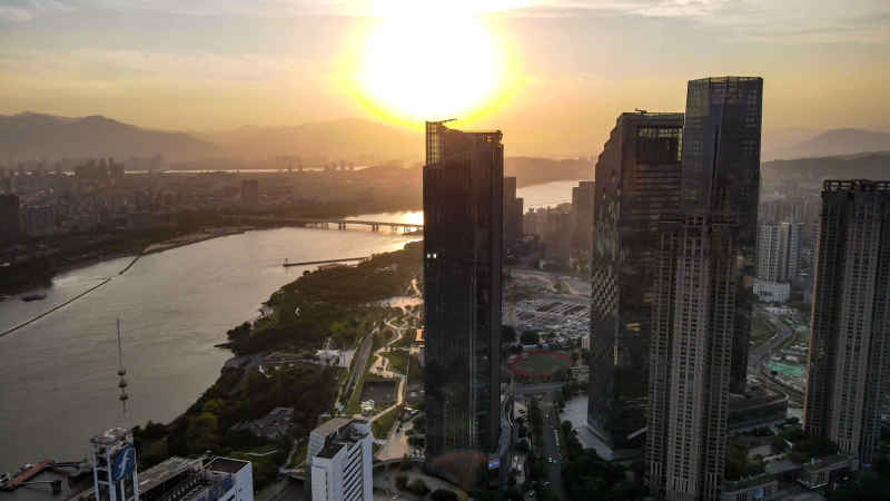 福建福州城市风光航拍摄影图