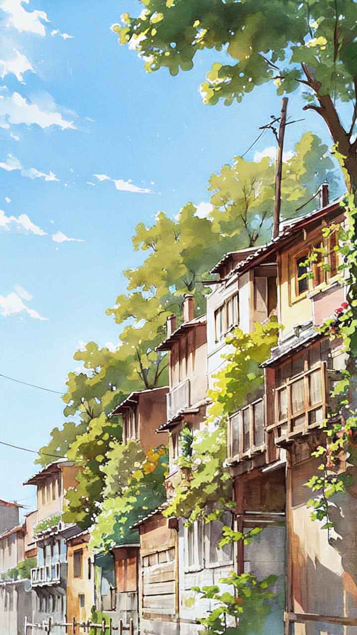 清新水彩插画设计