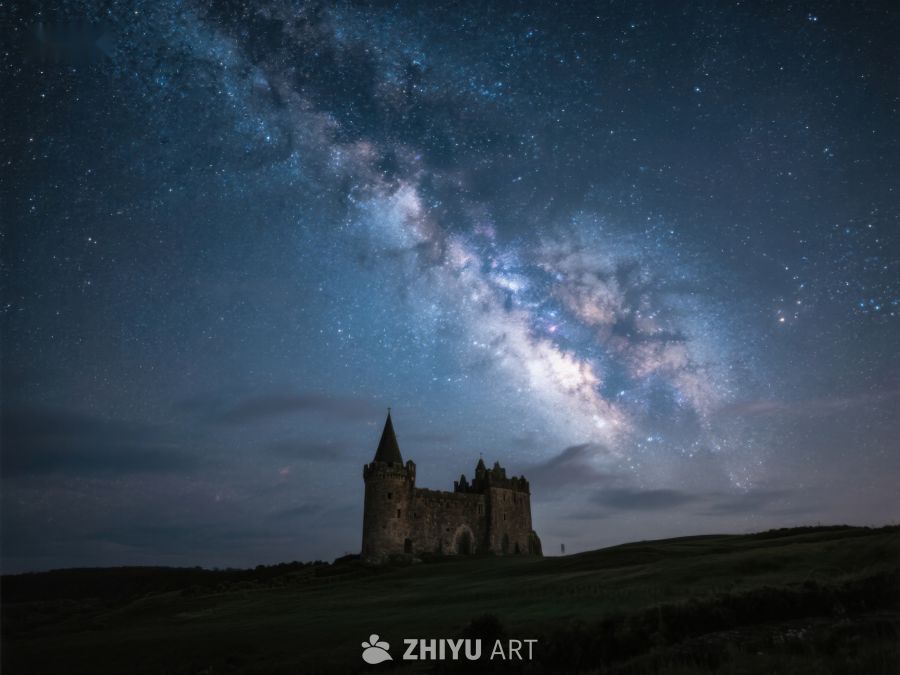 星空下的古堡夜景 165