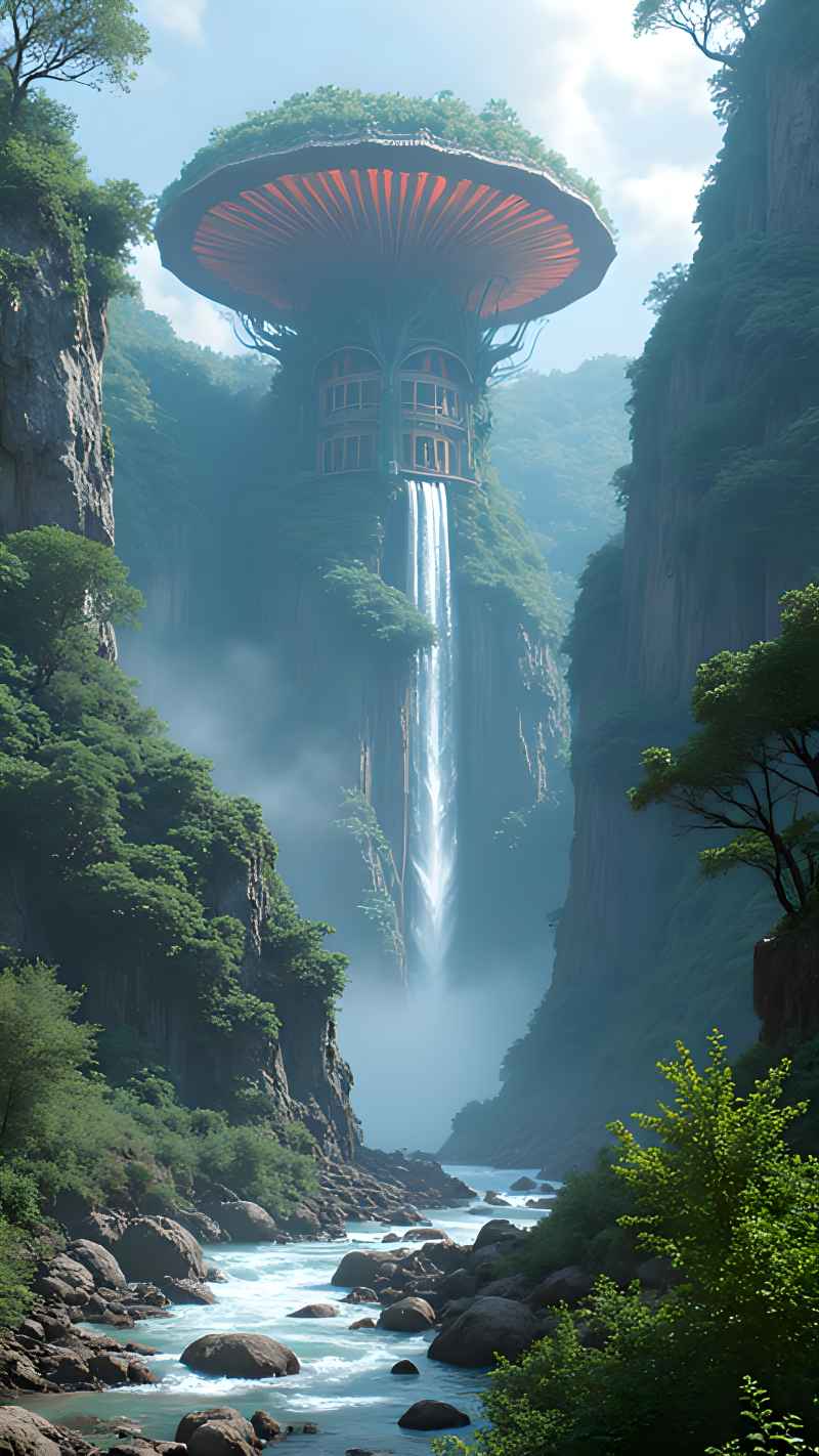 未来风格大自然森林超自然风景画质 4