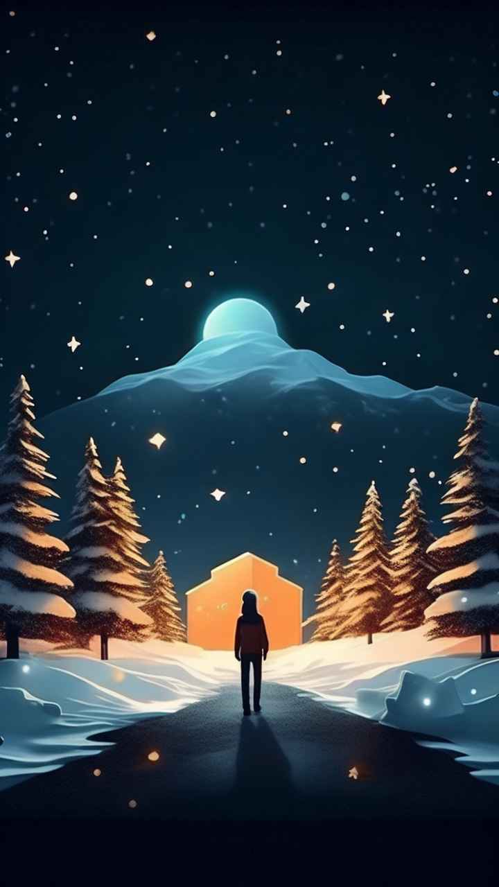 圣诞节插画背景图 32