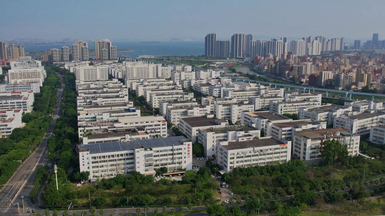 航拍厦门同安工业园区