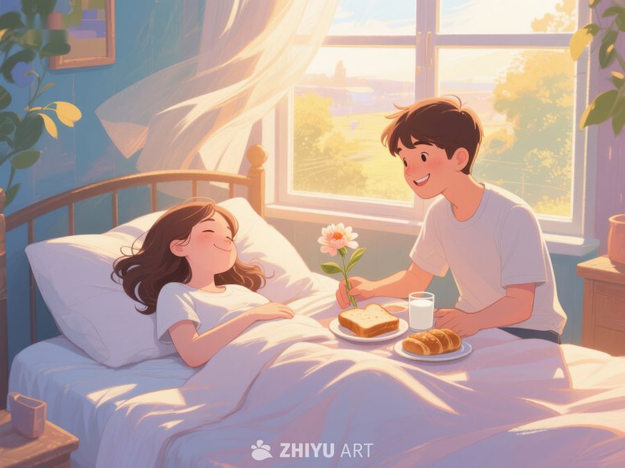 床边早餐，温馨时刻 83