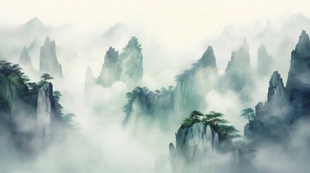中国风山水画1