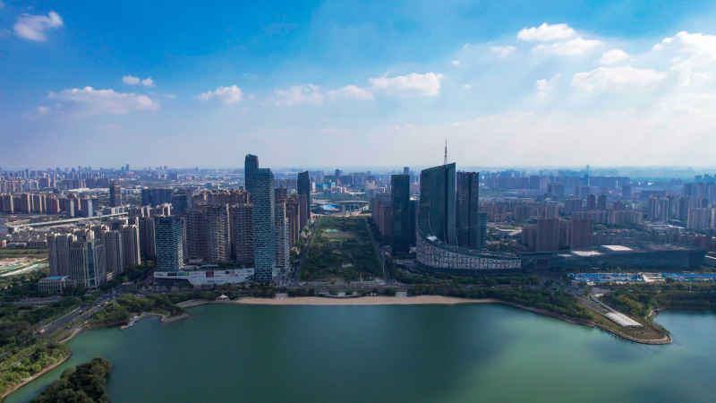 安徽合肥城市风光航拍图 19