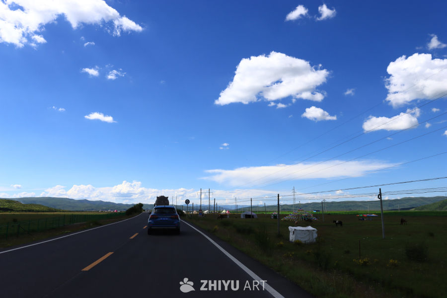 草原上的公路之旅