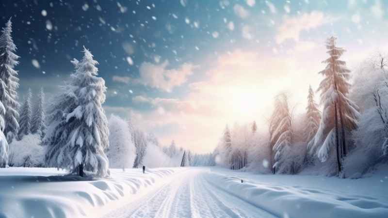 美丽冬季雪景 38