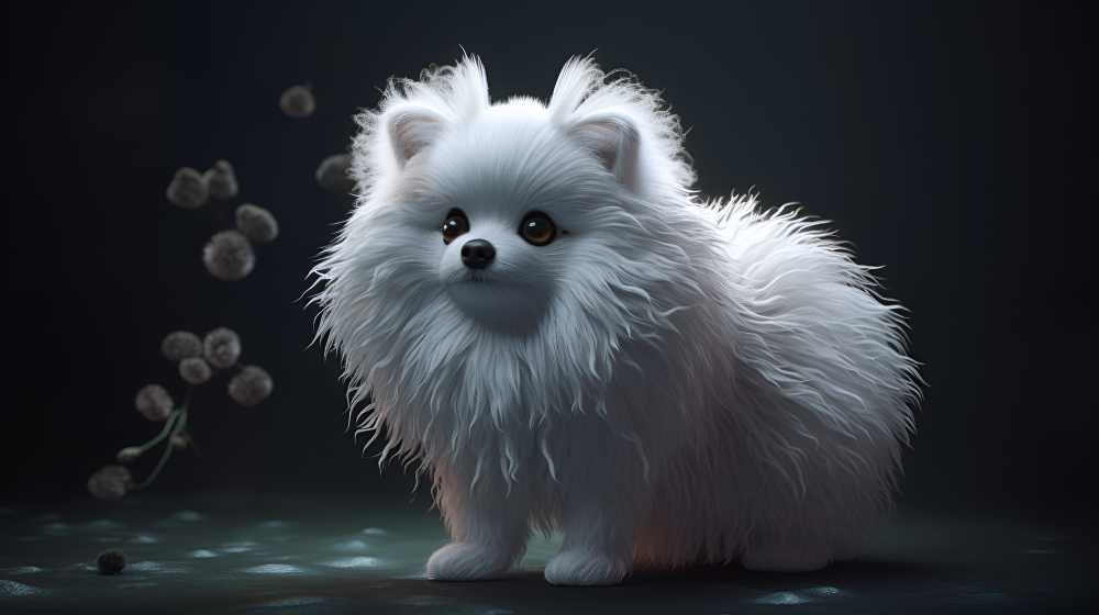 可爱萌宠狗小花花