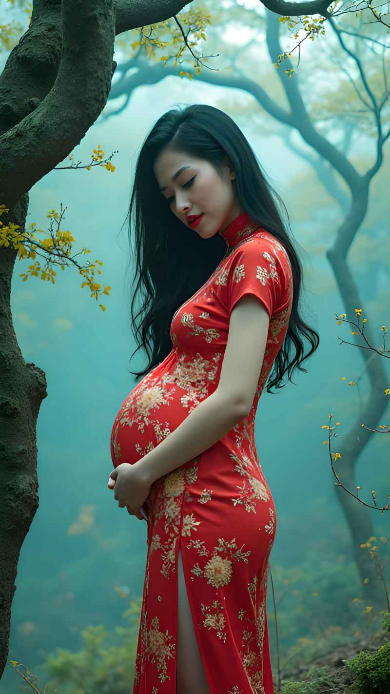 红色女子户外拍摄系列高清艺术视觉 72