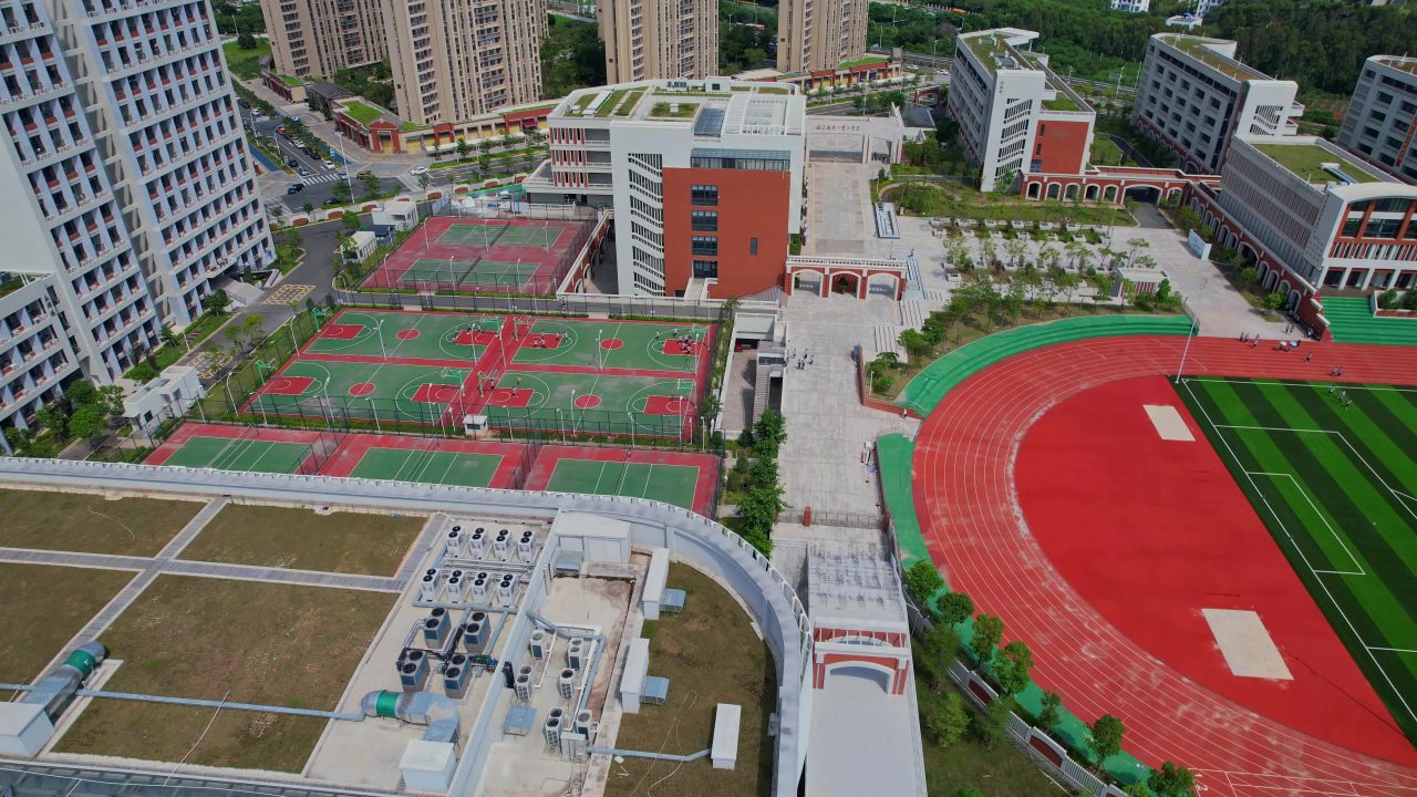 航拍厦门翔安双十中学 2