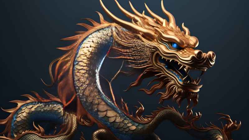 龙年，中国龙，背景图