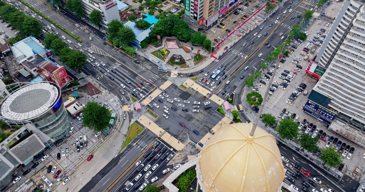 广东东莞城市建筑风光航拍 18