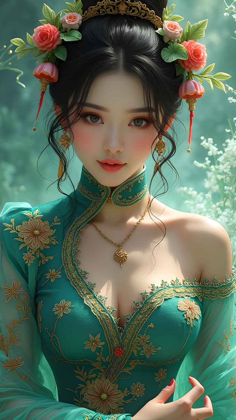 森林系好看拍摄特色美女 18